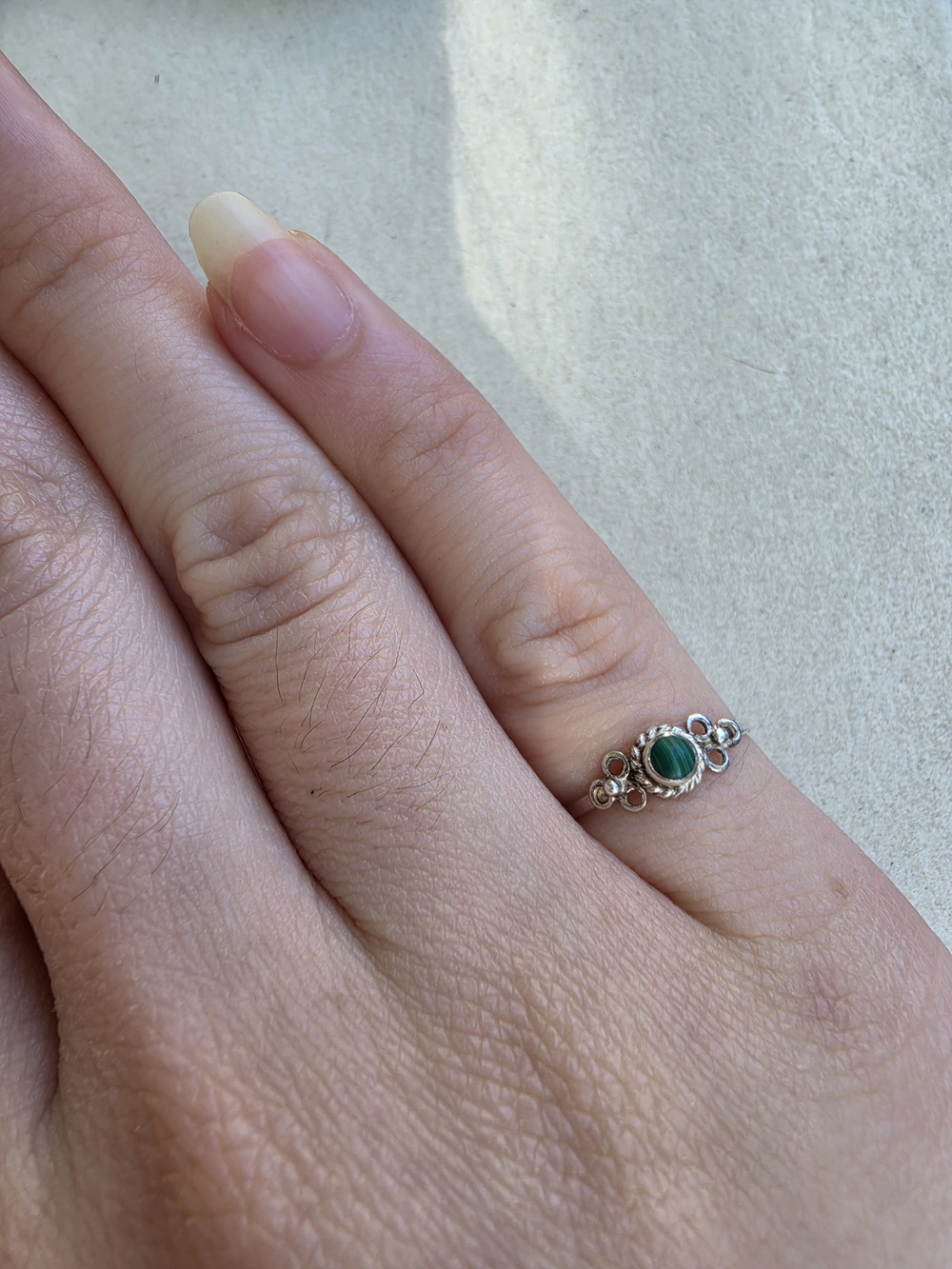Sterling Silver Marchasite Floral Size 3 Ring